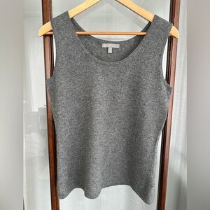 Neiman Marcus Cashmere Collection 100% Cashmere Tank Top Grey Size M Sleeveless